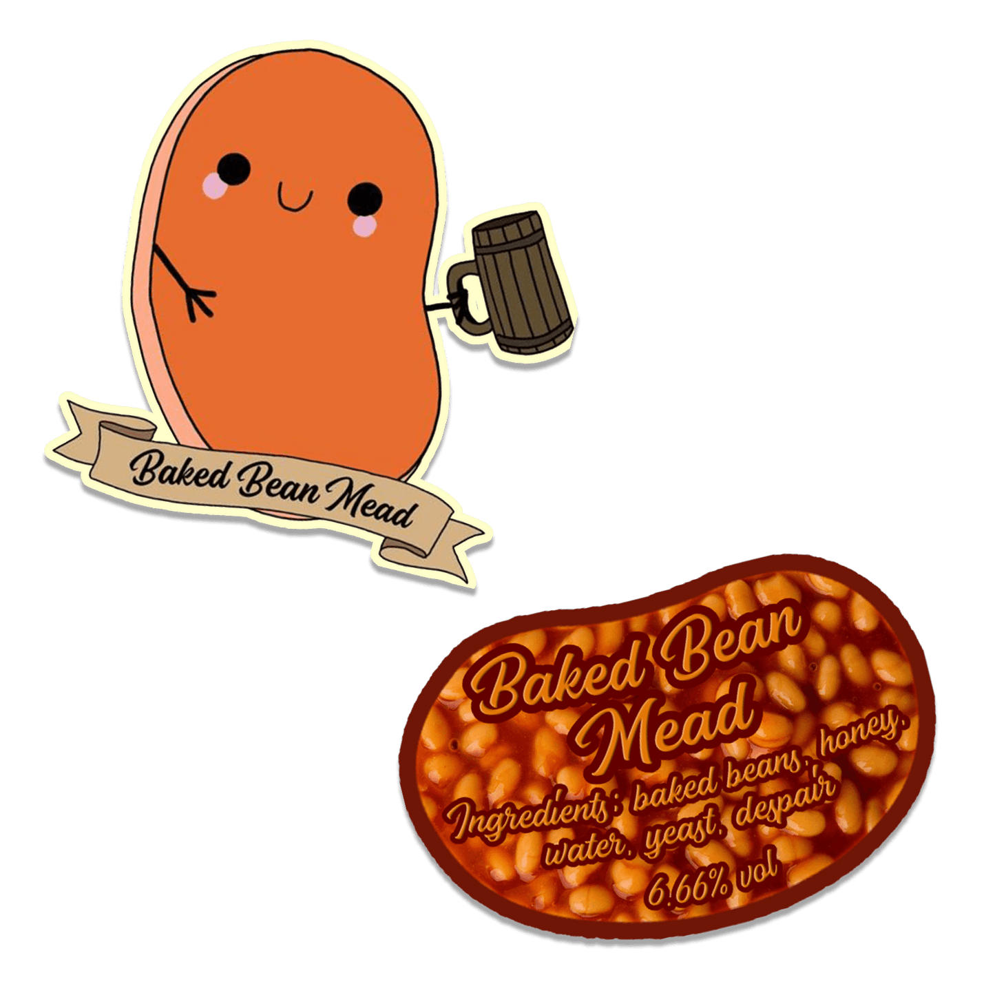 Baked Bean Mead Sticker Collection - Arcane Alchemist